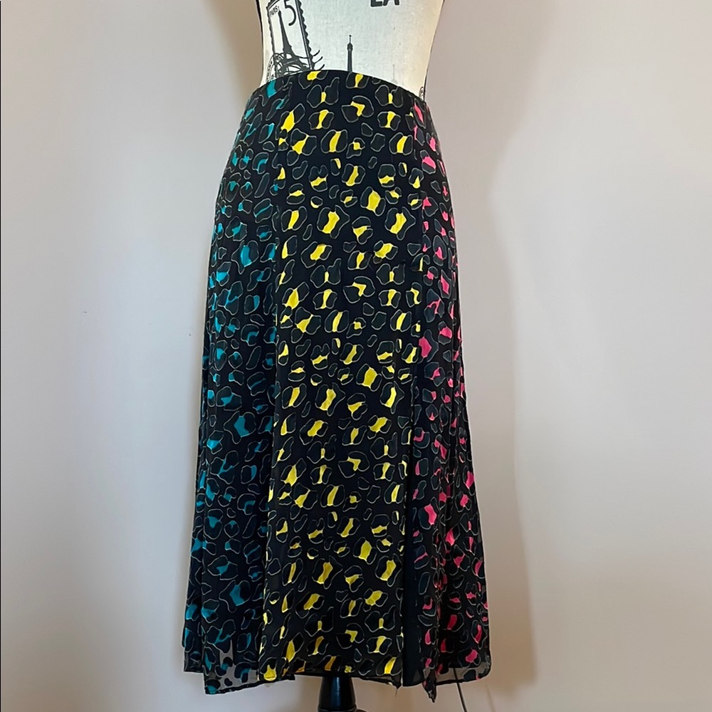 Alice + Olivia Leopard Colourful Skirt